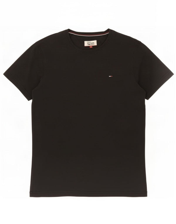Tommy Hilfiger T-Shirt Homme Petit Noir Coton