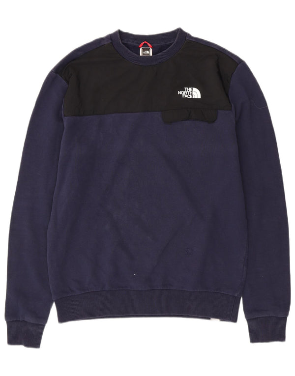 THE NORTH FACE Sweat-shirt pour homme en coton color block bleu marine moyen
