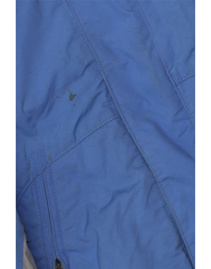 Belfe Veste coupe-vent à capuche pour homme UK 38 Bleu moyen Colourblock
