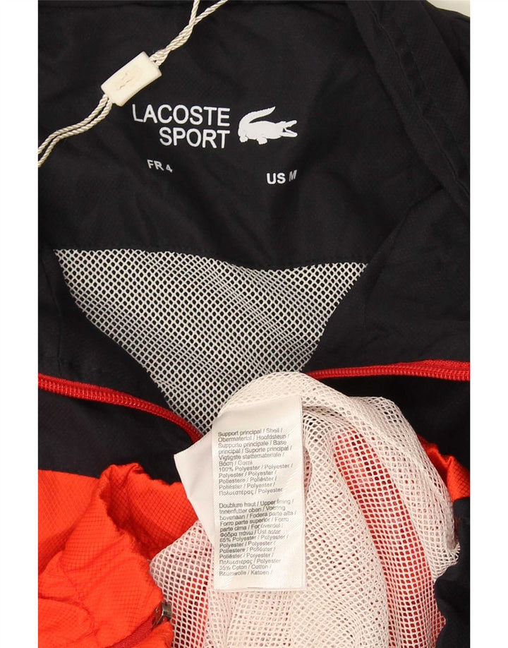 Lacoste Veste de survêtement graphique pour homme Taille 4 Noir moyen Colourblock