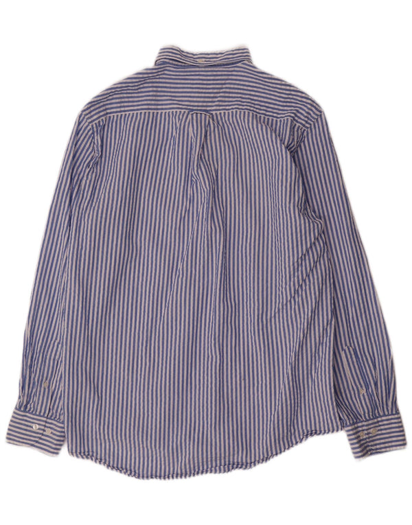 Gant Chemise homme Taille 41/42 16 1/2 Grand coton à fines rayures bleues