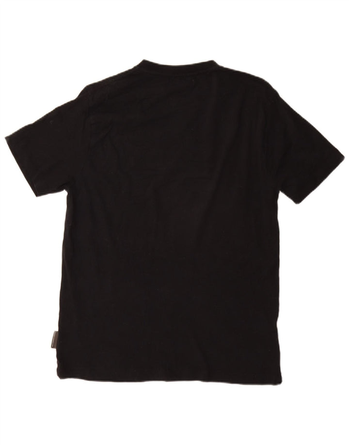 French Connection T-Shirt Graphique Femme UK 14 Coton Noir Moyen