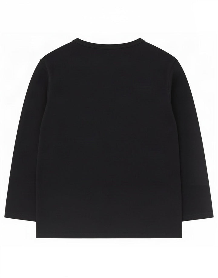 French Connection Haut Femme Manches 3/4 UK 12 Moyen Noir Coton