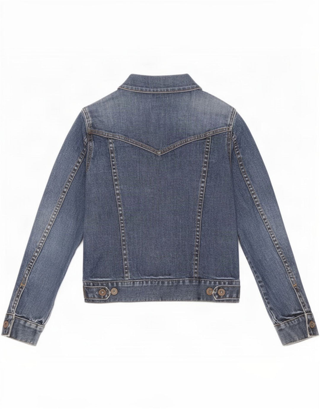 Gap Femme Petite Veste En Jean UK 10 Petit Bleu Coton