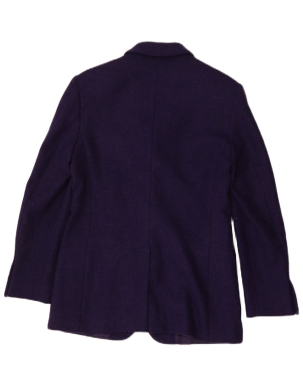 Max Mara Veste blazer surdimensionnée à 3 boutons pour femme UK 10 Small Violet