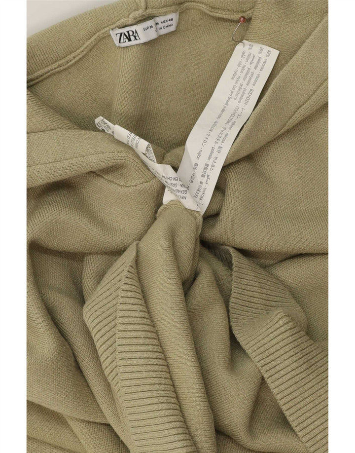 Pull à capuche Zara Homme Kaki Moyen Viscose
