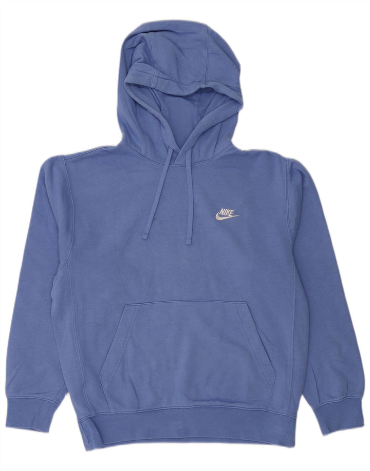 NIKE Pull à capuche pour homme en coton bleu petit