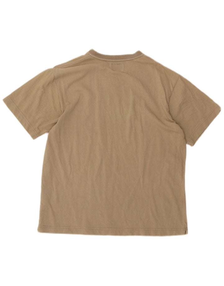 Kappa T-Shirt Homme Top Large Beige Coton