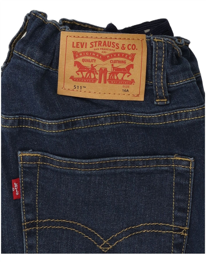 Levi's Jean Slim 511 Garçon 15-16 ans Bleu Marine Coton