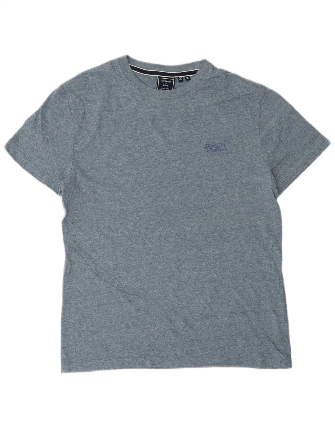 SUPERDRY T-Shirt Homme Bleu Moyen Coton