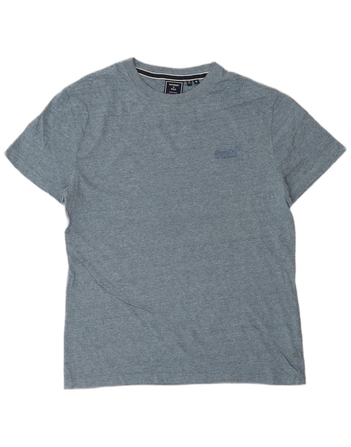 SUPERDRY T-Shirt Homme Bleu Moyen Coton