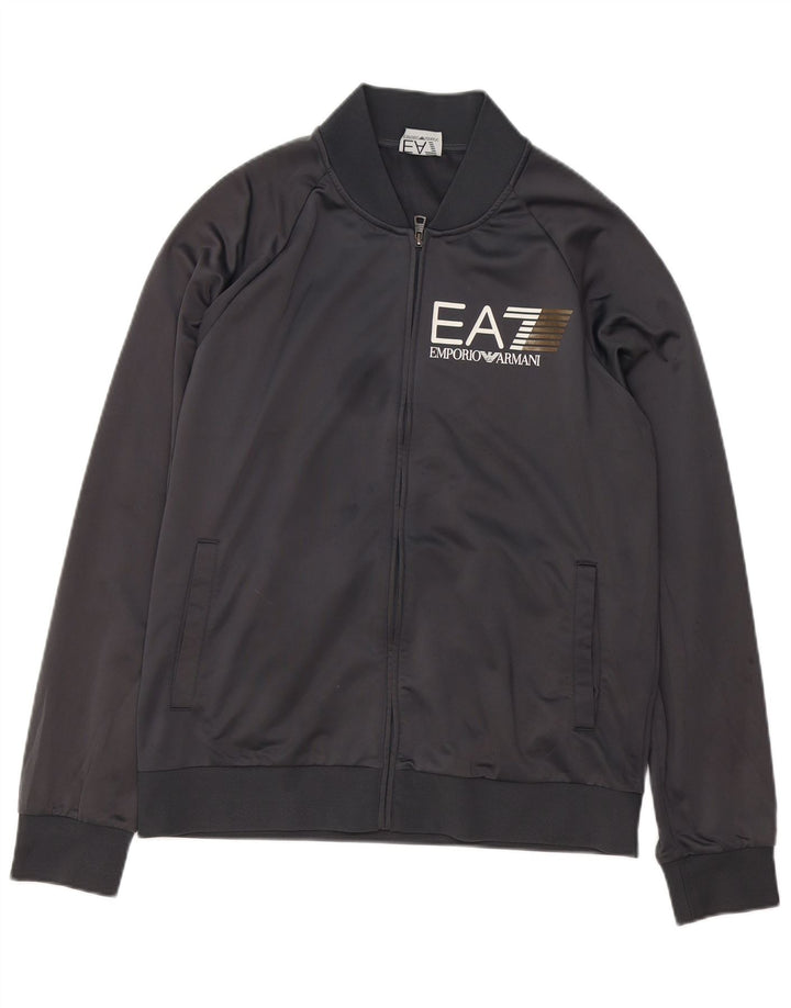 Emporio Armani Hommes Graphique Survêtement Top Veste Grand Gris Polyester