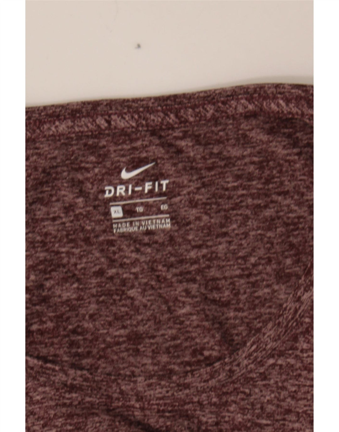 NIKE Womens T-Shirt Top UK 18 XL Burgundy Polyester Vintage Nike and Second-Hand Nike from Messina Hembry 