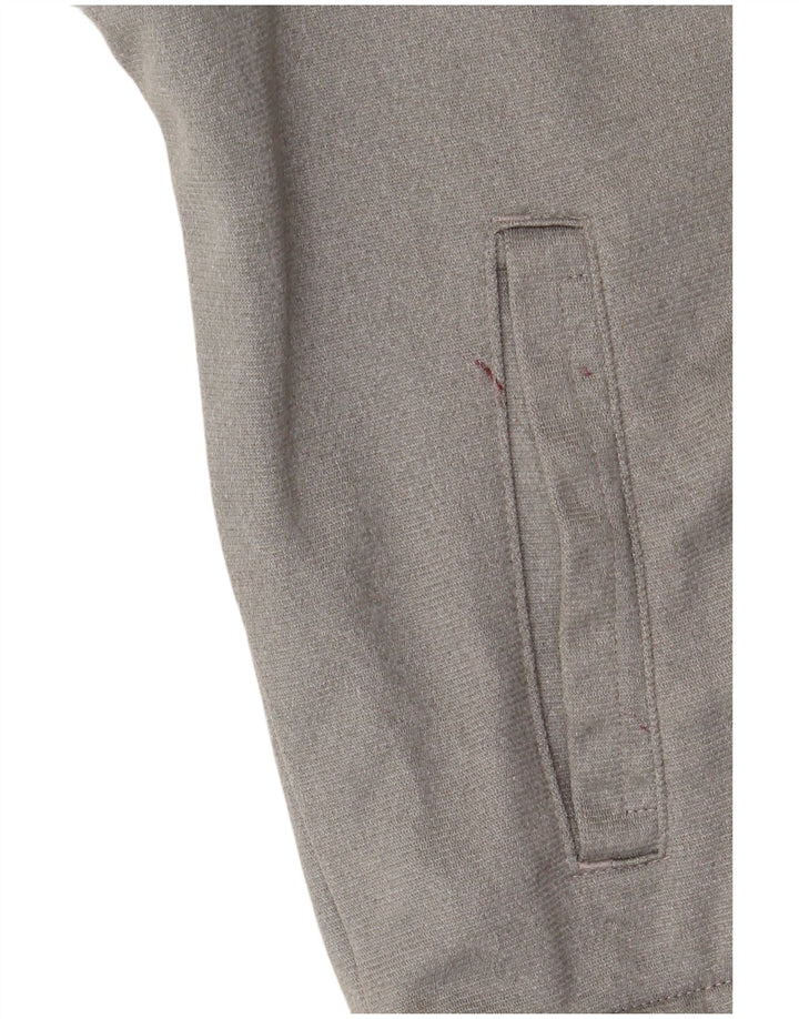 Puma Veste de survêtement pour femme UK 12 Gris moyen Colorblock Polyester