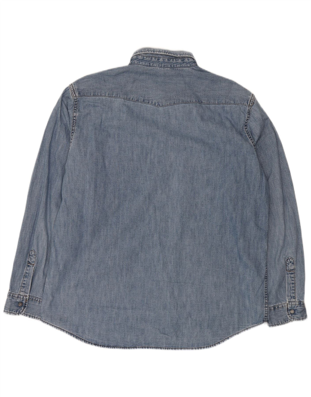 Carrera Chemise en jean western pour homme 2XL Bleu Coton Classique