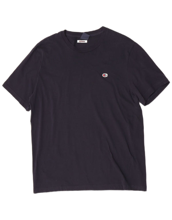 Champion T-Shirt Femme Top UK 22 3XL Bleu Marine Coton