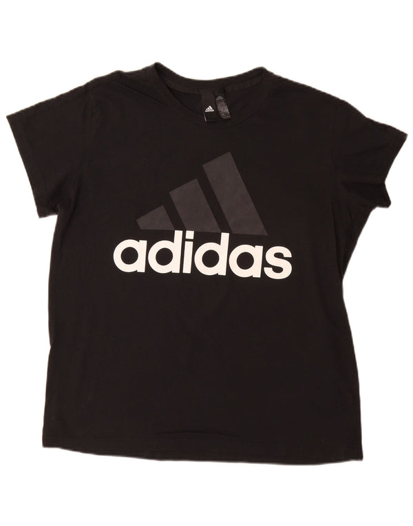 Adidas T-shirt graphique pour femme UK 20/22 XL Noir