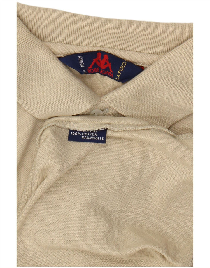 Kappa Polo à Manches Longues Homme Beige Moyen Coton