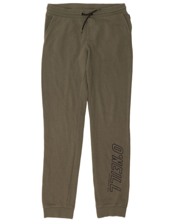 O'Neill Pantalon de survêtement graphique pour femme Joggers UK 14 Coton kaki moyen