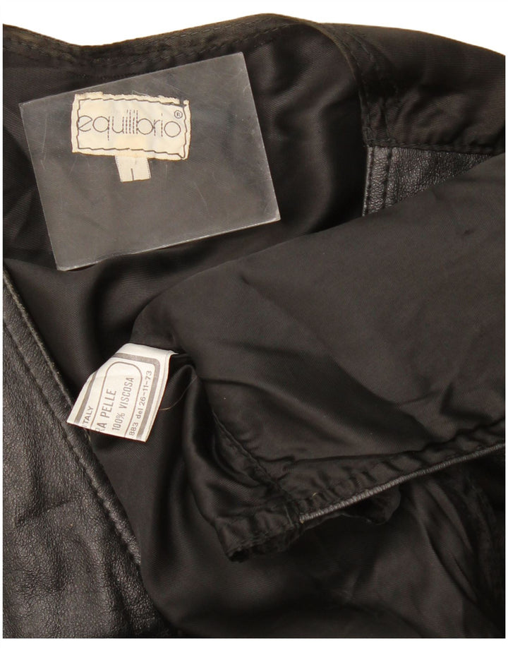 gilet en cuir homme vintage grand cuir noir
