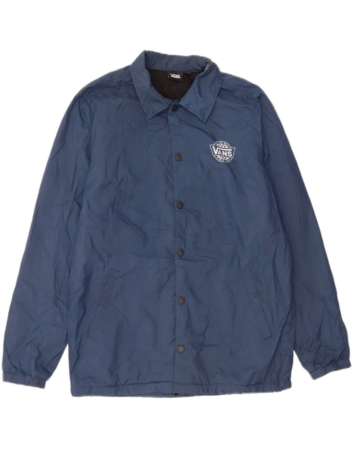 Vans Veste bomber graphique pour homme UK 38 Bleu marine moyen Polyester