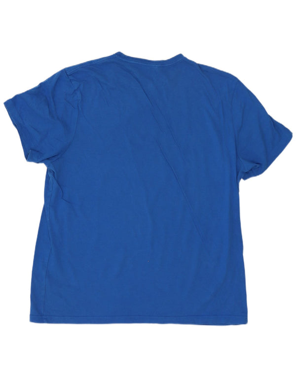 JACK WILLS T-Shirt coupe classique pour hommes, haut XL en coton bleu
