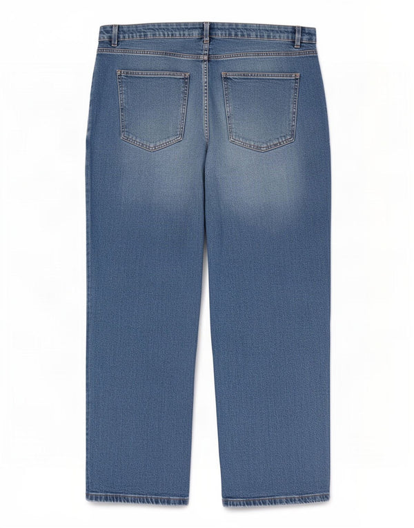 Marks & Spencer Jean large pour femme UK 20 2XL W40 L28 Bleu Coton