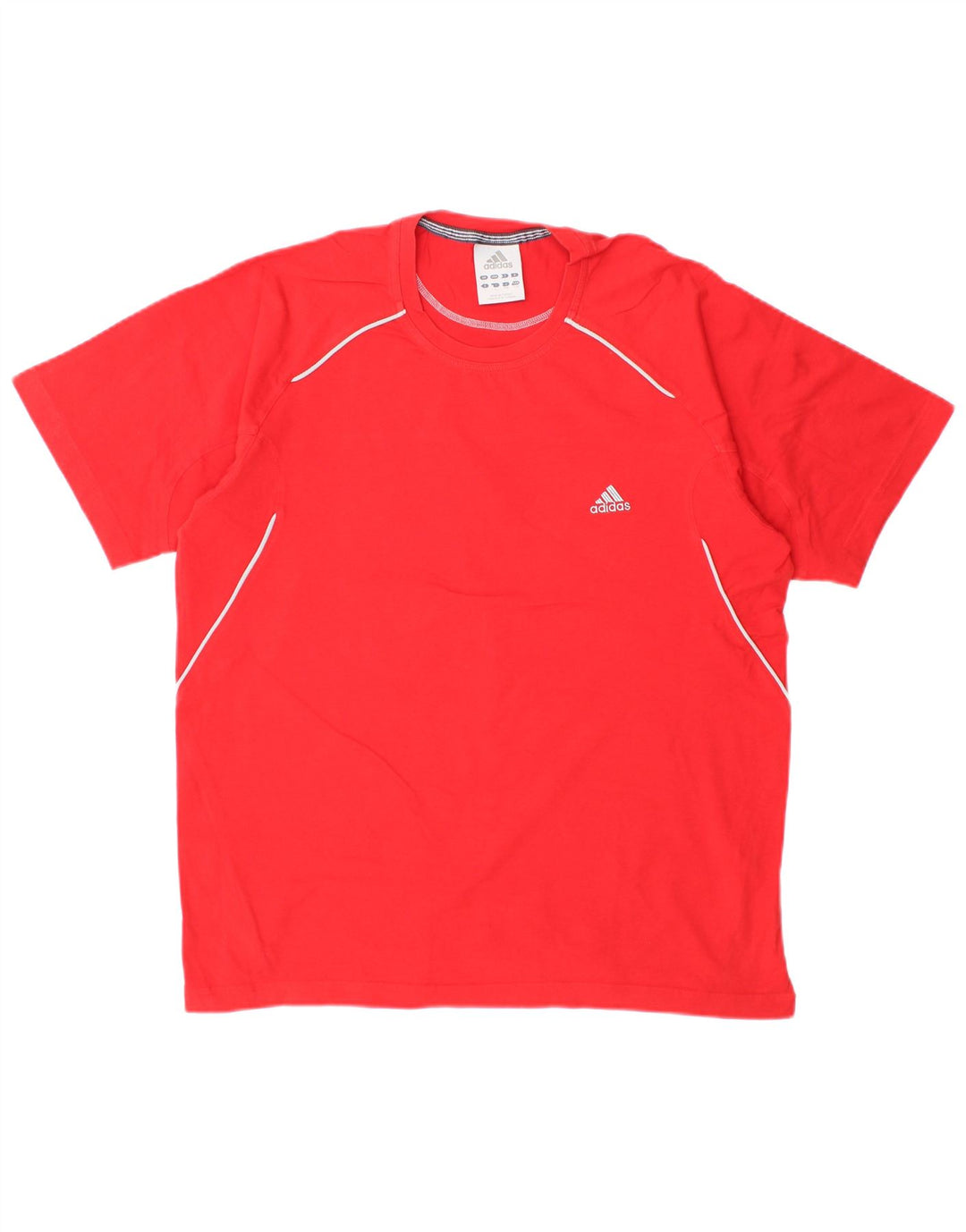 Adidas T-Shirt Homme Haut Large Rouge Coton