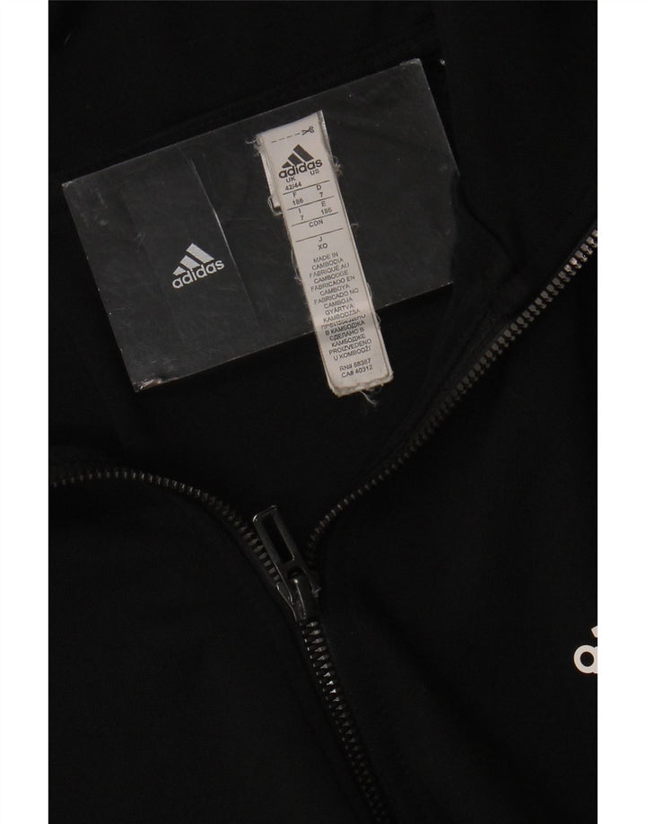 ADIDAS Veste de survêtement pour homme UK 42/44 Large Noir Polyester