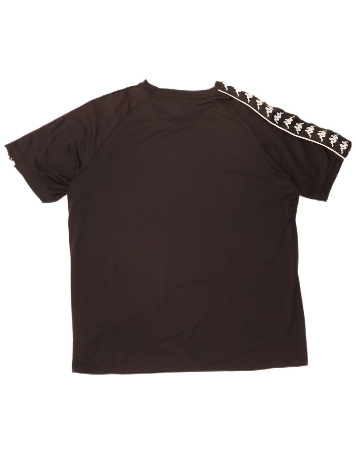 Kappa T-shirt graphique pour homme 2XL en polyester color block noir