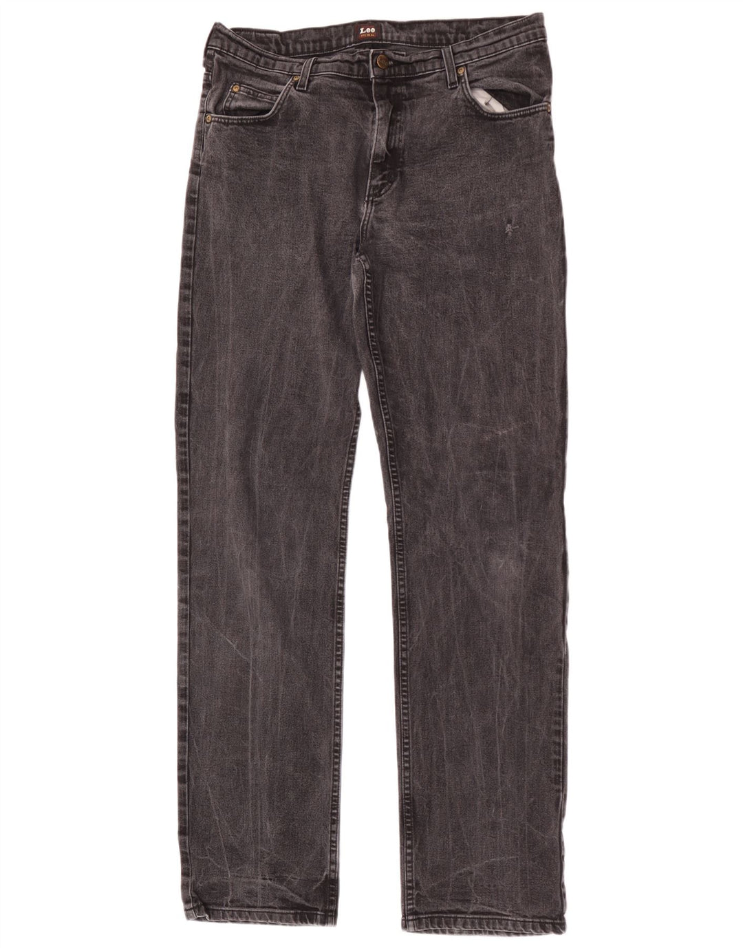 Lee Jean Droit Brooklyn Homme W36 L36 Noir Coton