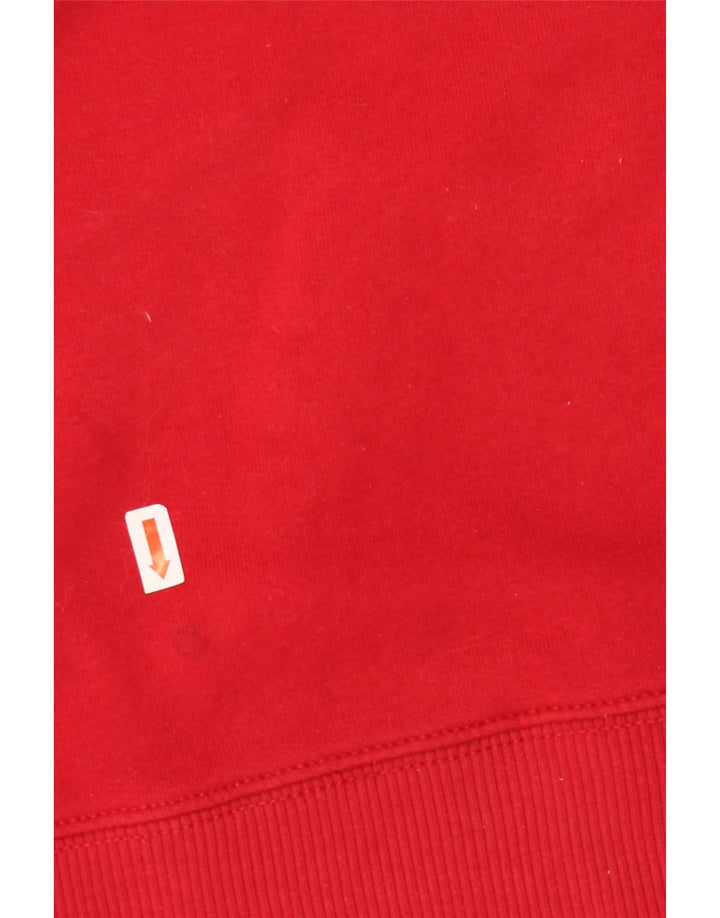 HOLLISTER Pull à capuche graphique pour femme UK 10 Small Rouge Coton