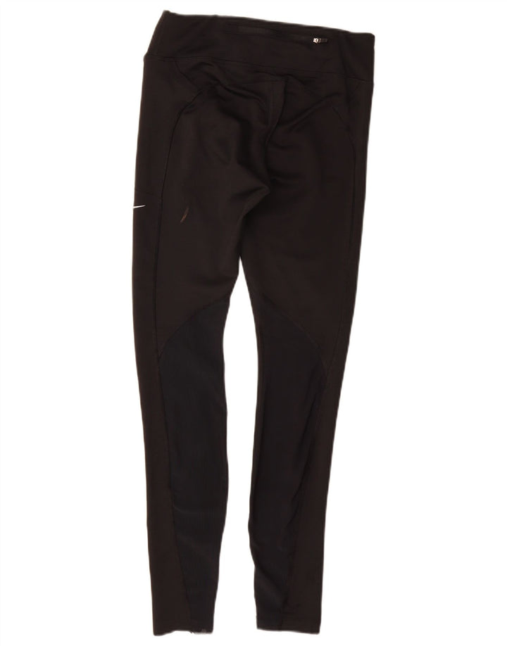 NIKE Legging Dri Fit pour femme UK 8 Small Noir Polyester