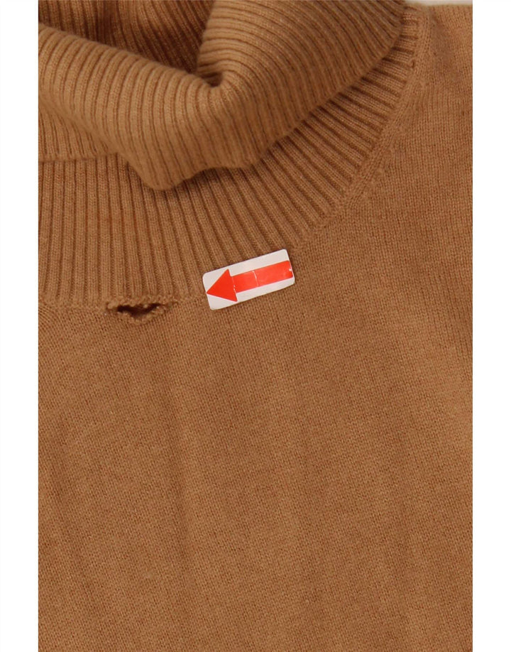 Reiss Pull col roulé pour femme UK 14 Laine marron moyen