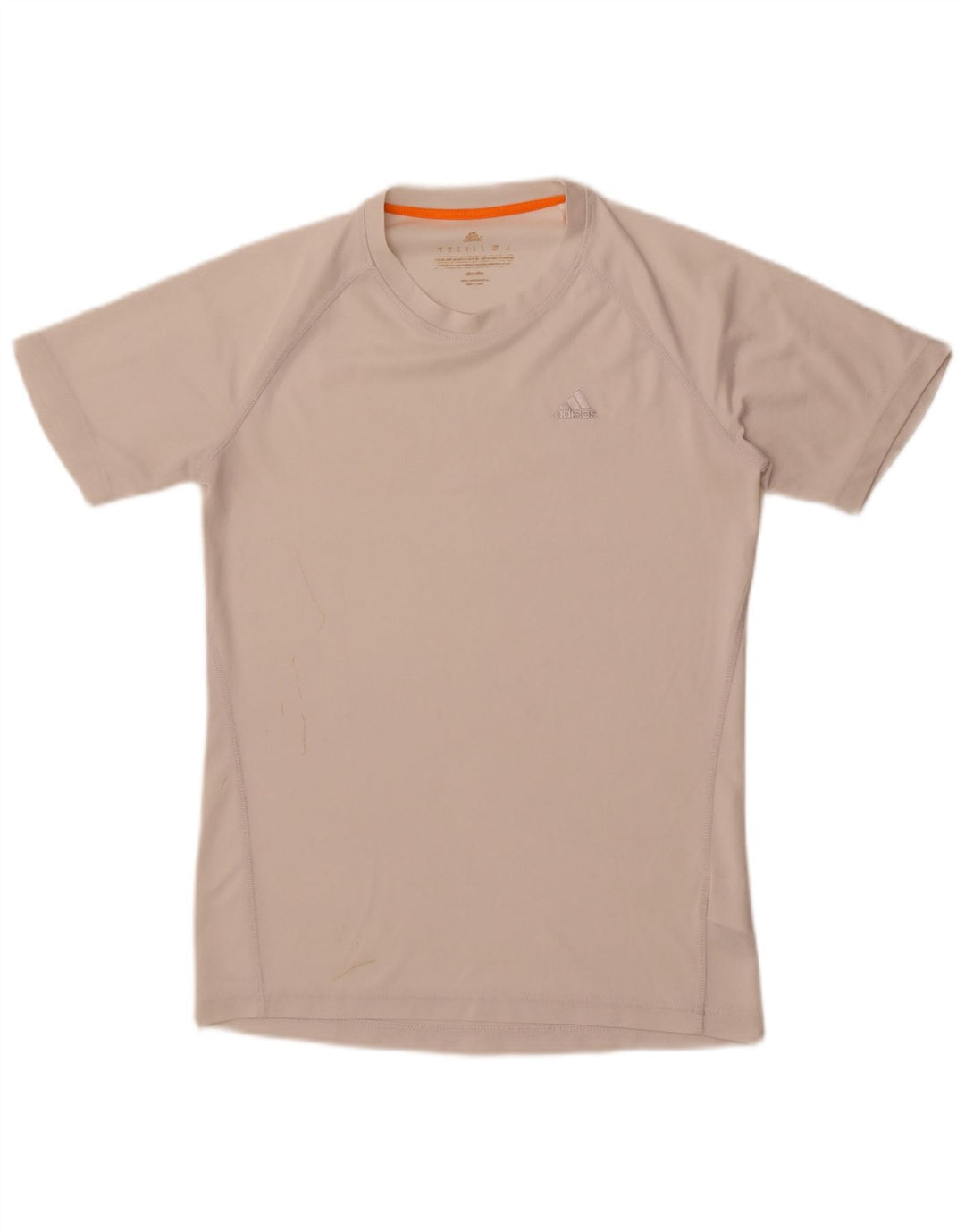 Adidas Hommes Climalite T-Shirt Haut Petit Blanc Polyester