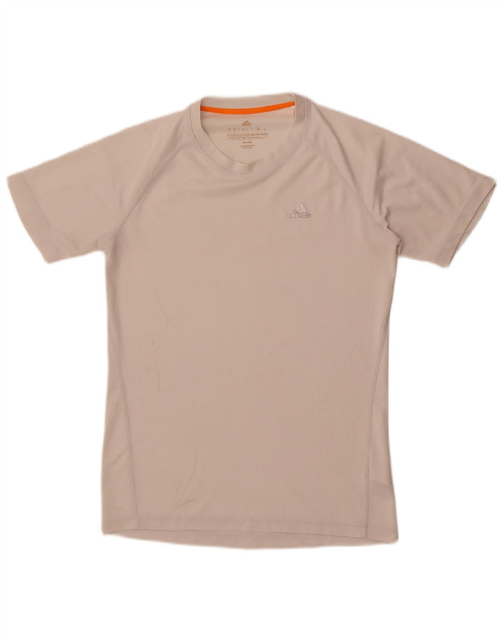 Adidas Hommes Climalite T-Shirt Haut Petit Blanc Polyester