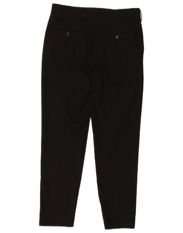 Zara Pantalon de costume slim pour homme EU 40 Medium W31 L27 Noir Polyester