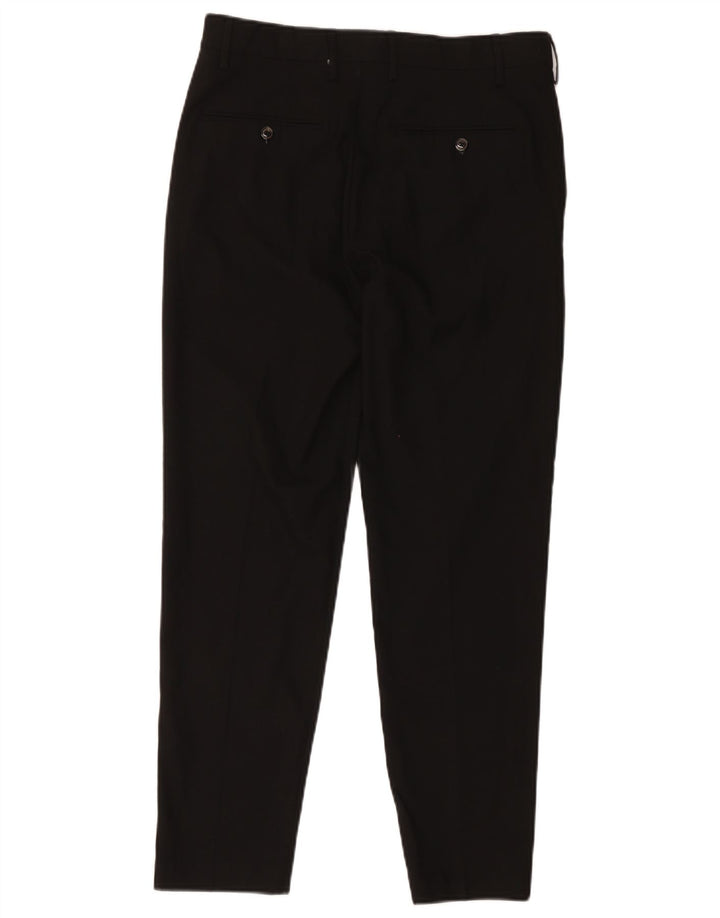 Zara Pantalon de costume slim pour homme EU 40 Medium W31 L27 Noir Polyester