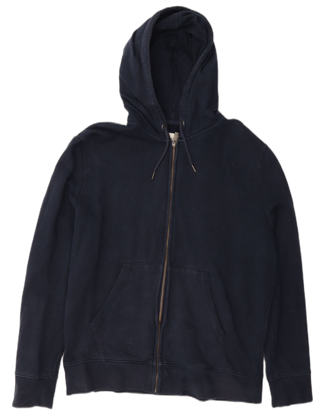 Marks & Spencer Pull à capuche zippé pour homme Grand coton bleu marine