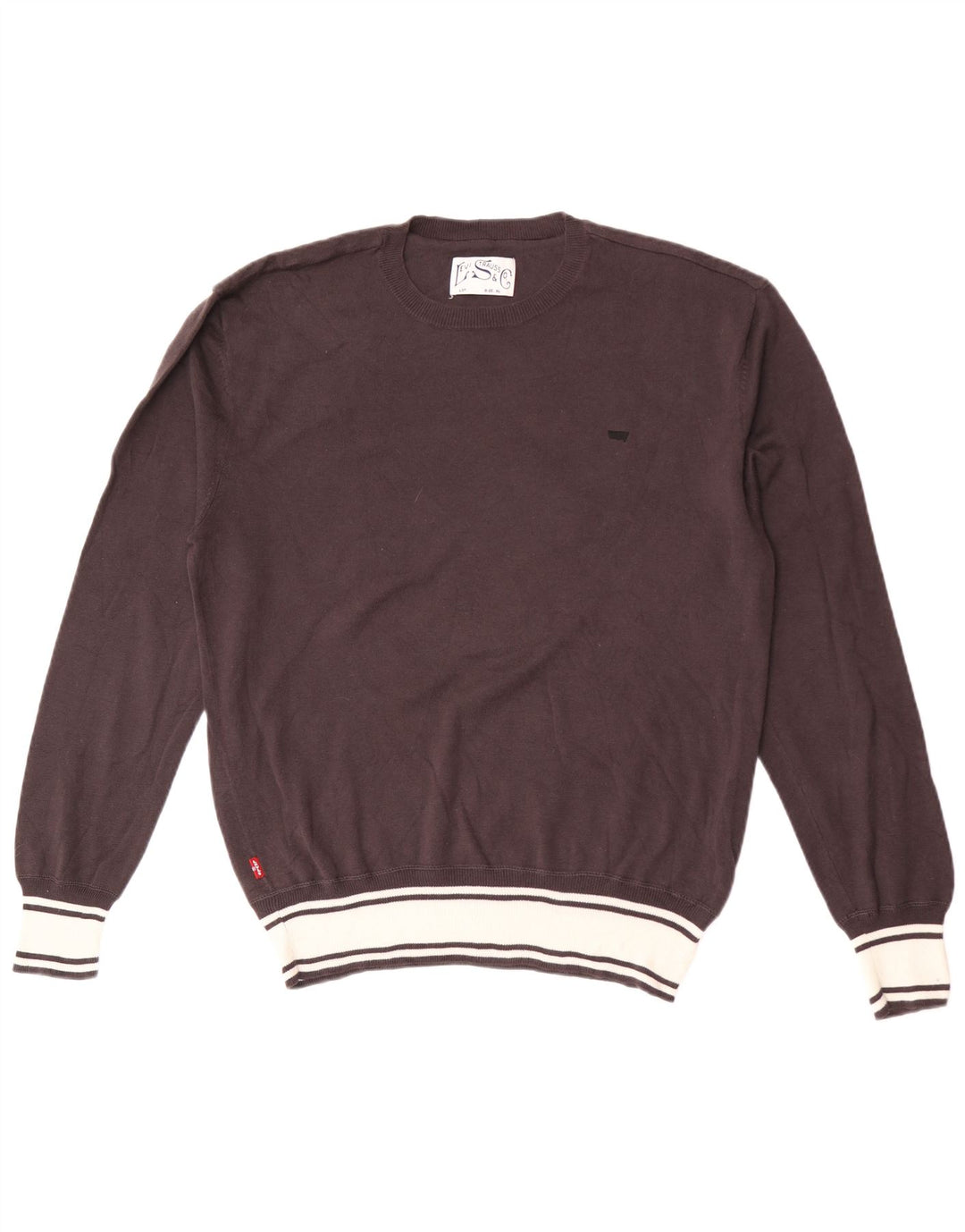 Levi's Pull Col Ras du Cou XL Homme Marron Coton