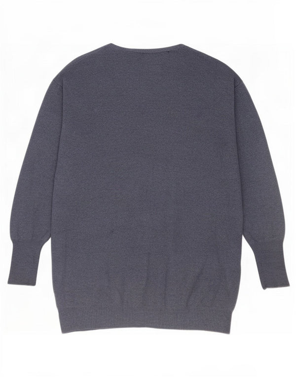 Marks & Spencer Pull cardigan surdimensionné pour femme UK 16 Large Bleu marine