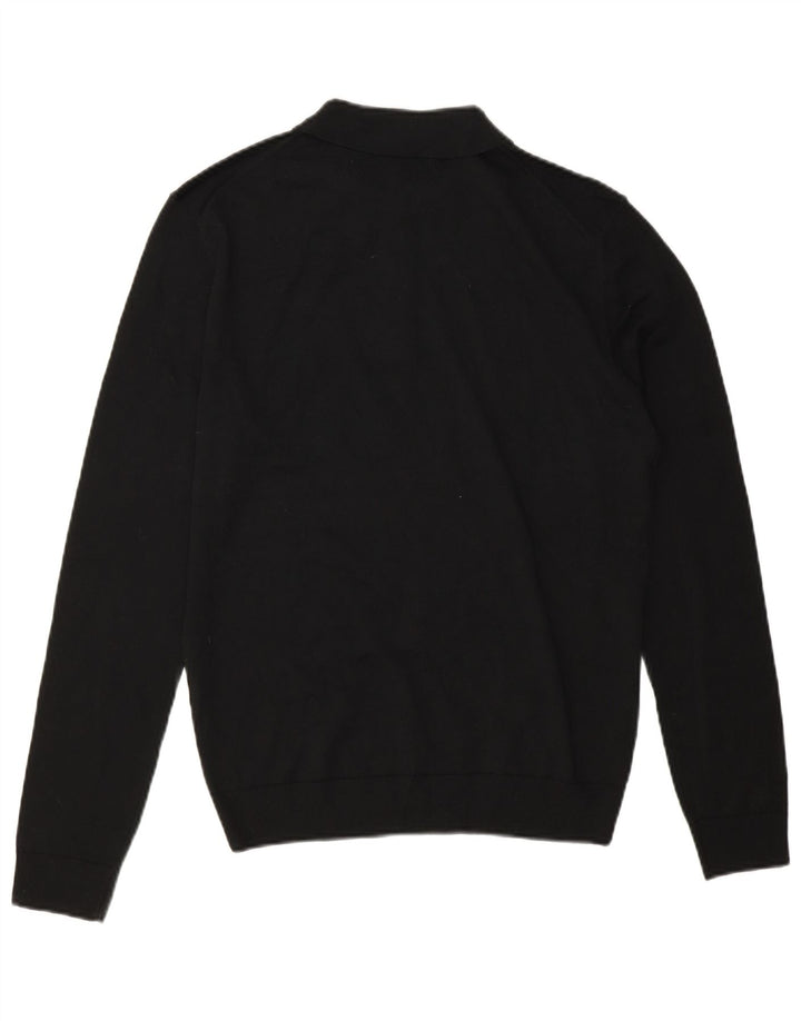 Zara Pull Col Polo Homme Noir Moyen