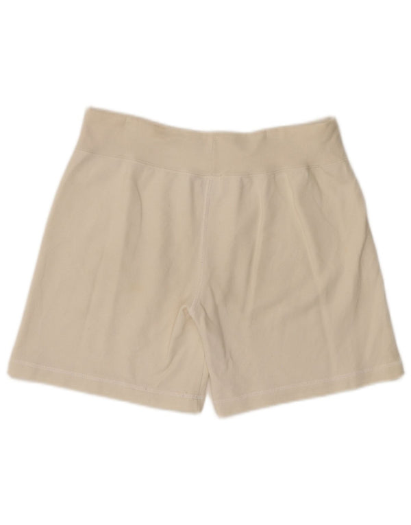 CHAMPION Short de sport pour femme UK 14 Grand coton blanc