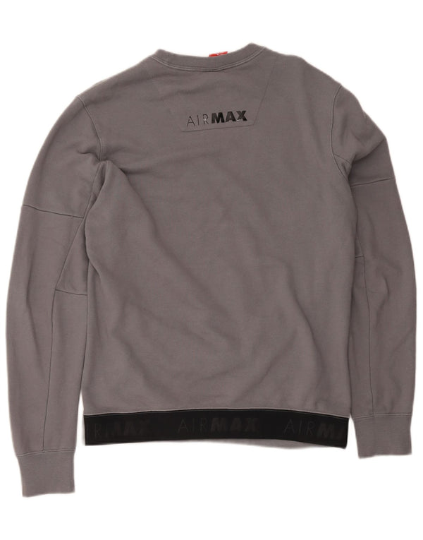 Nike Homme Air Max Graphic Sweatshirt Pull Gris Moyen Coton