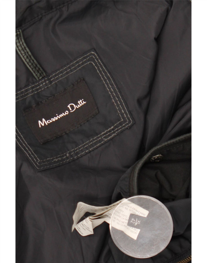 MASSIMO DUTTI Veste utilitaire pour hommes UK 42 XL Nylon noir