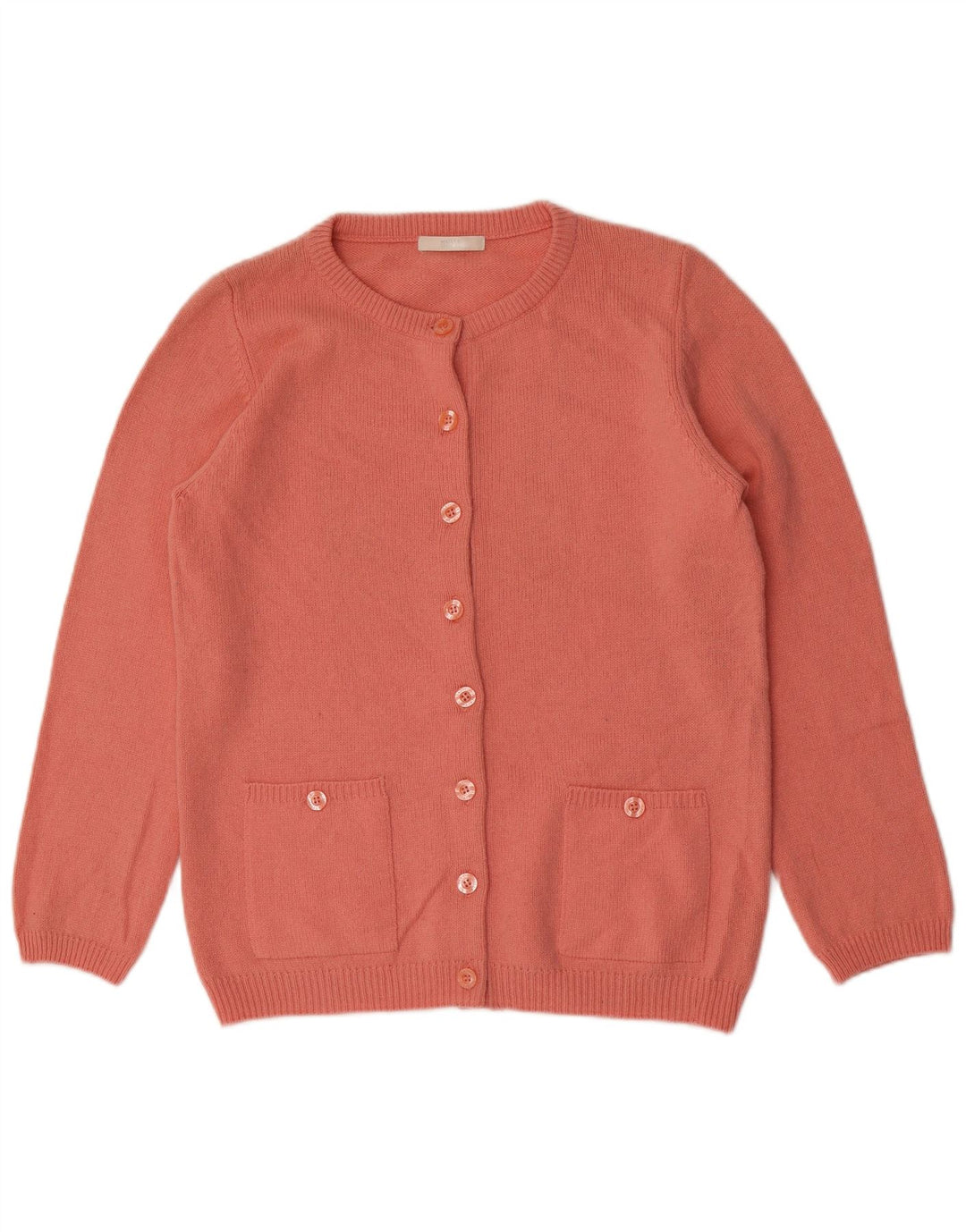 Marks & Spencer Pull Cardigan pour Femme UK 14 Grande Laine Rose