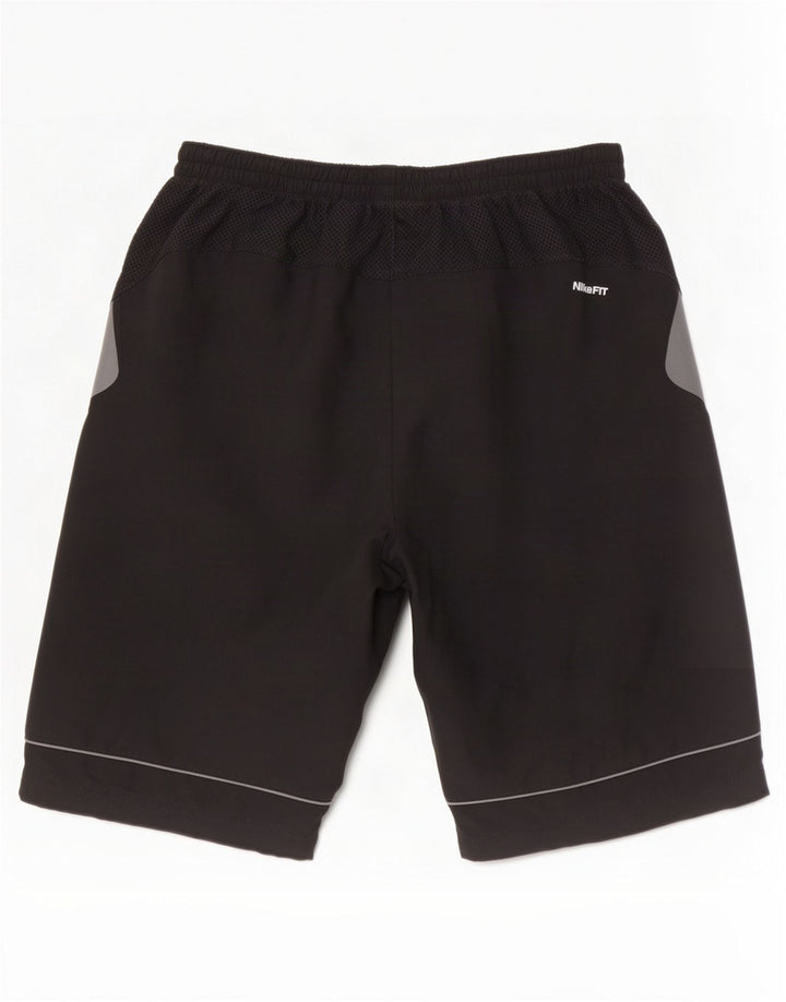 Short de sport Nike pour hommes, petit, en polyester color block noir
