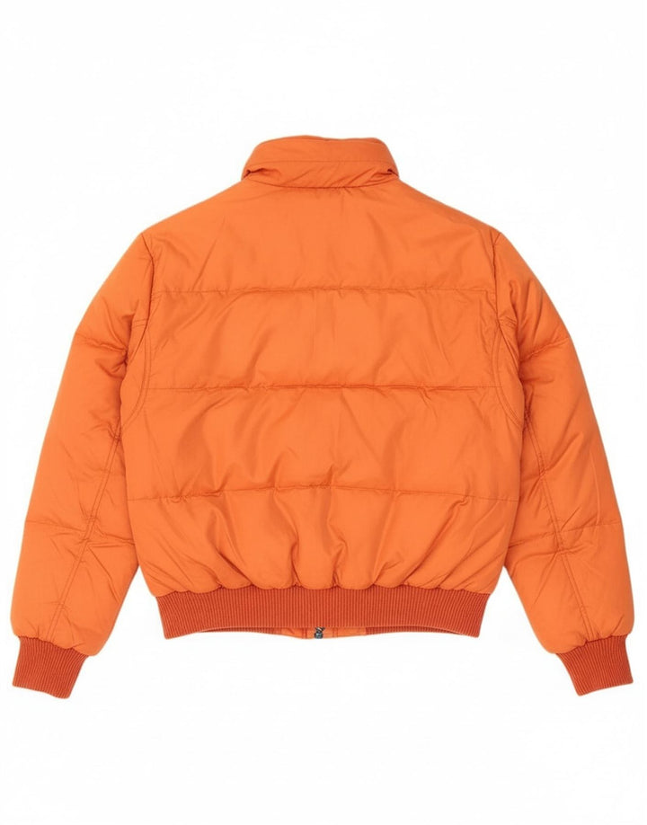 GAS Mens Padded Jacket UK 42 XL Orange Polyamide