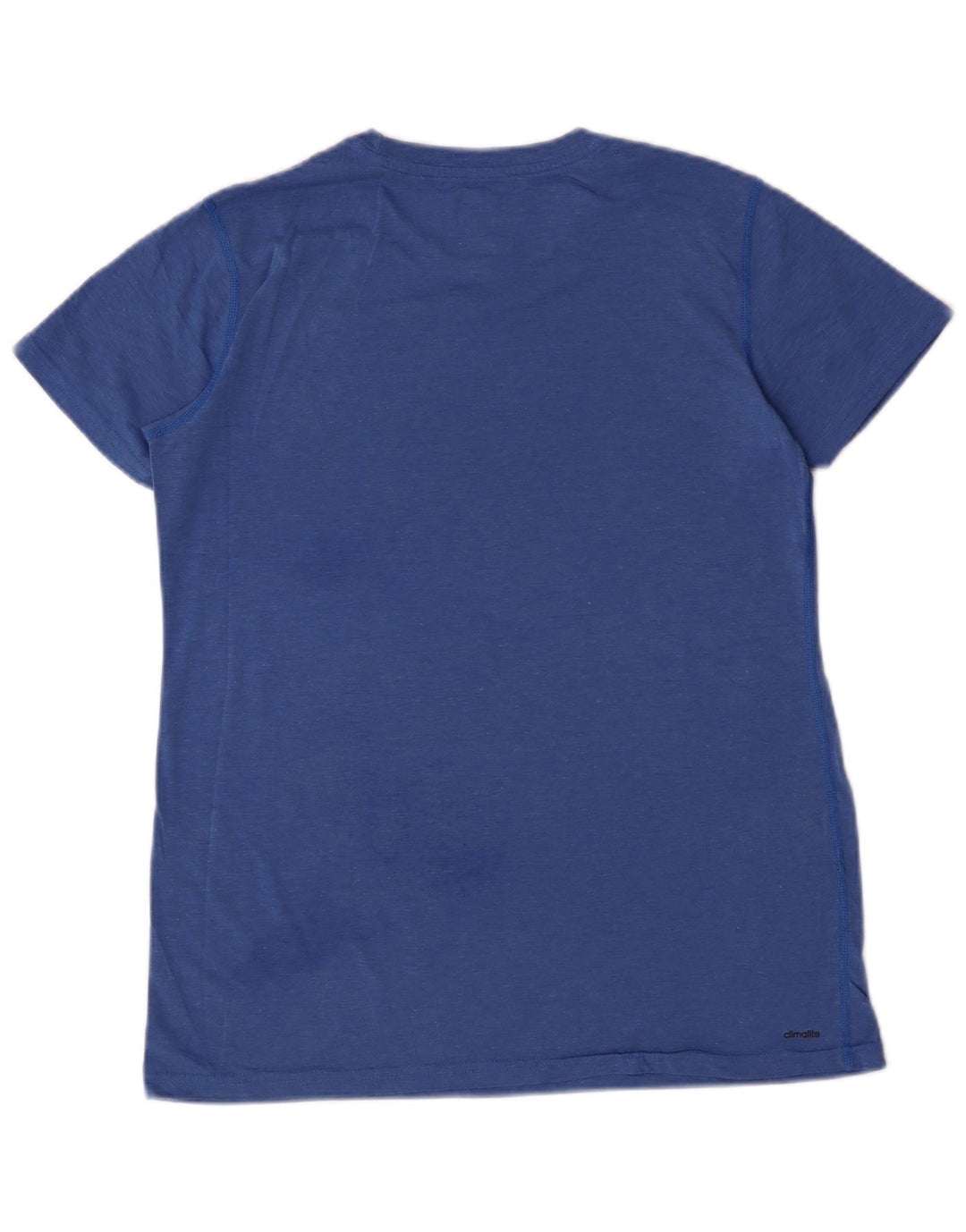 Adidas T-Shirt Femme Top UK 12 Bleu Moyen Moucheté Polyester
