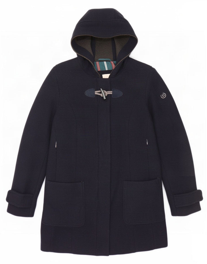 Bugatti Manteau coupe-vent à capuche pour femme EU 40 Laine bleu marine moyen